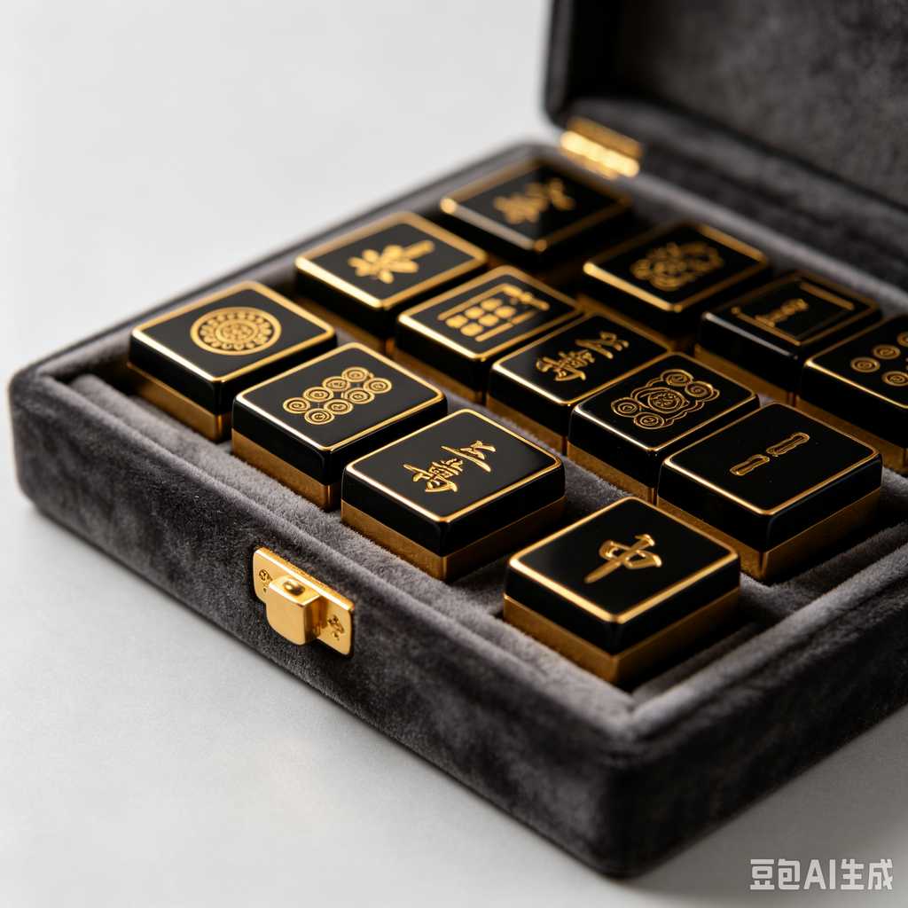 elegant text mahjong tiles
